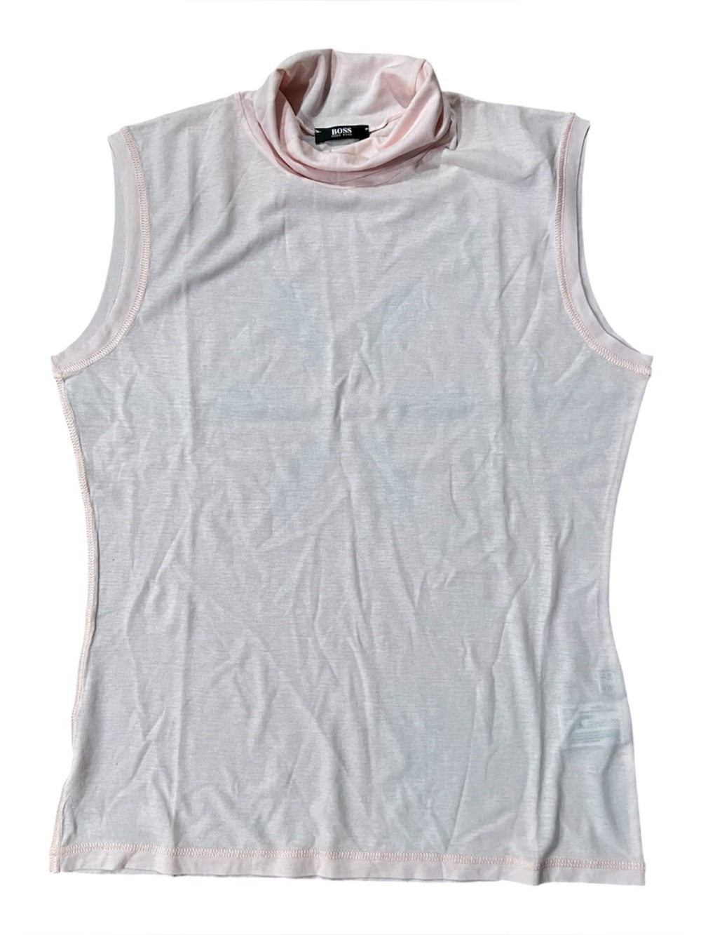 Boss Hugo Boss pink sleeveless turtleneck